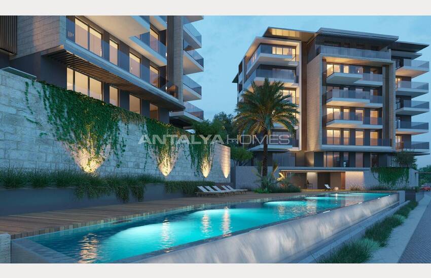 Luxury Apartments in a Complex with Rich Amenities in Mugla Milas