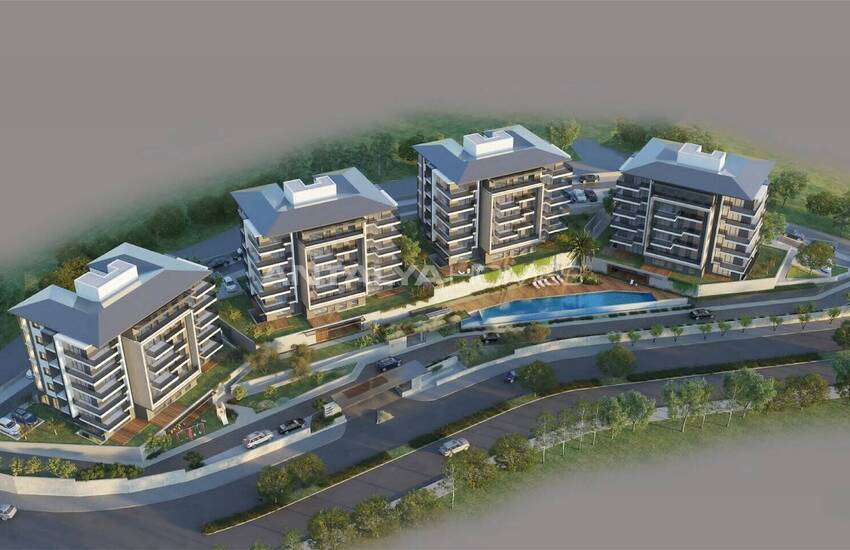 شقق فاخرة في مجمع مع العديد من المرافق الاجتماعية في ميلاس، موغلا 1