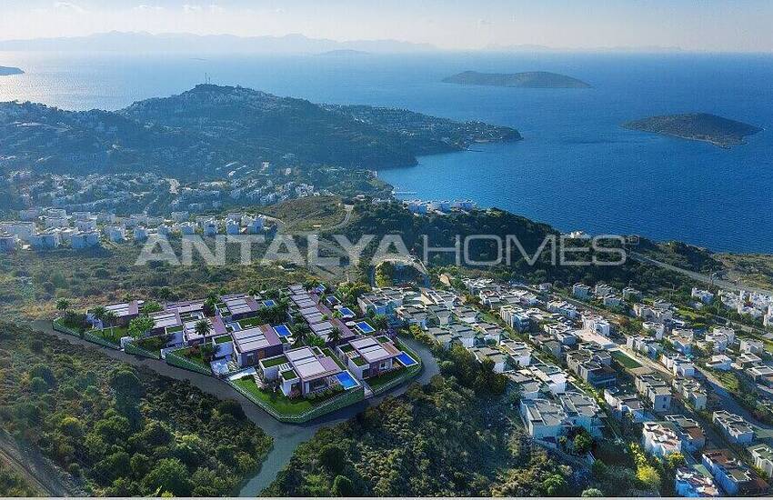 Stilvolle Freistehende Meerblick Villen In Bodrum Türkei 12
