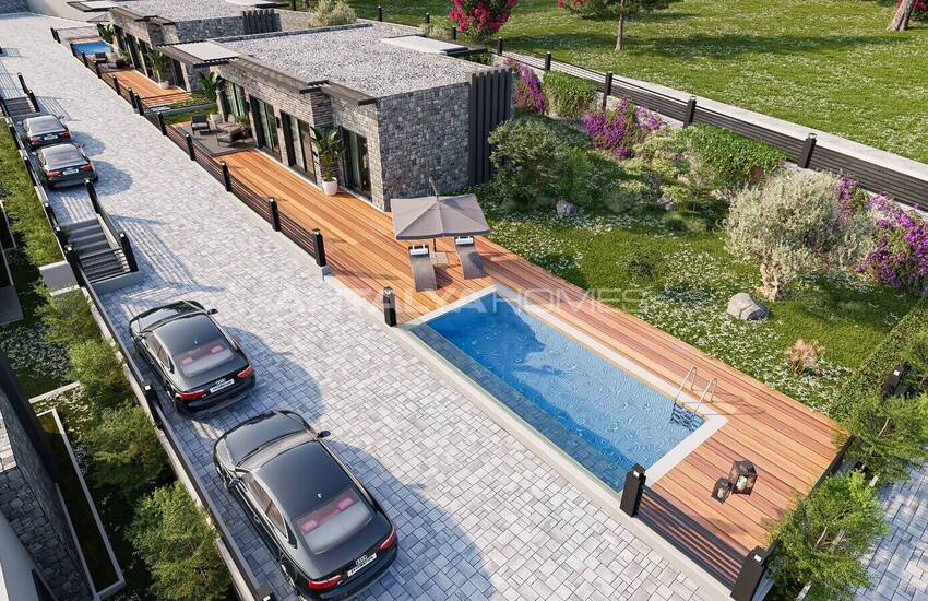 Panoramablick Över Havet Stenvillor I Bodrum Yalikavak 12
