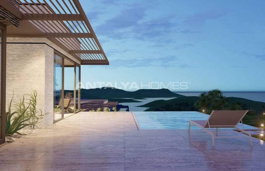 Villas Vue Mer Avec Jardin Privé À Yalikavak Bodrum