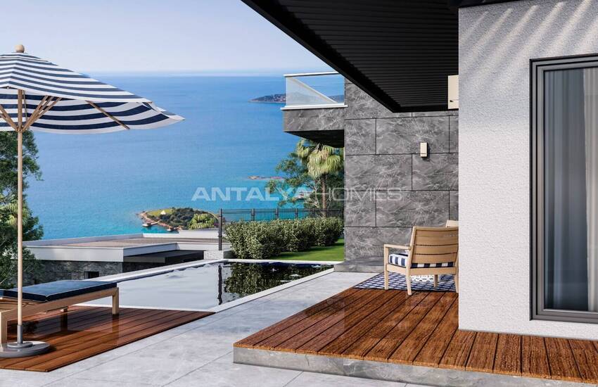 Einzel Häuser Mit Panoramablick Auf Das Meer In Bodrum, Türkei 7
