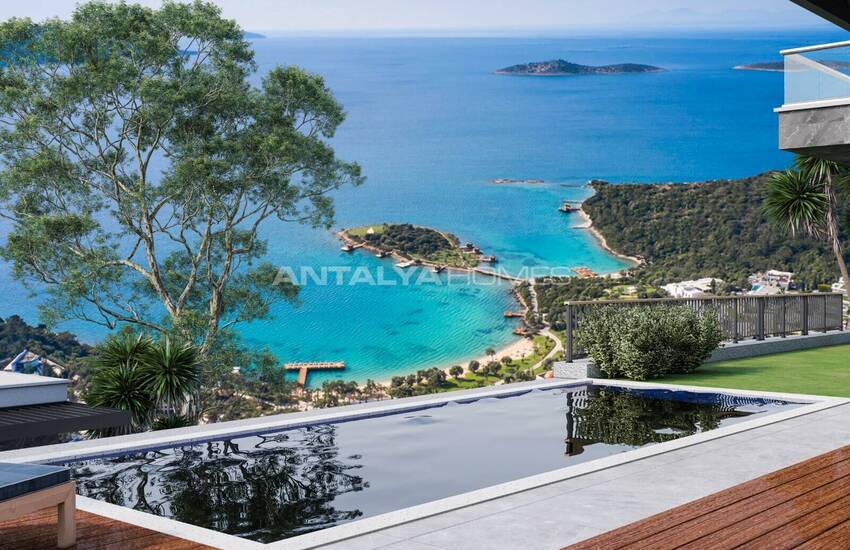 Einzel Häuser Mit Panoramablick Auf Das Meer In Bodrum, Türkei 10