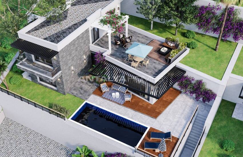 Einzel Häuser Mit Panoramablick Auf Das Meer In Bodrum, Türkei 2