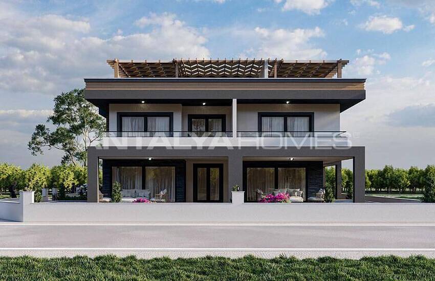 خانه های شیک با استخر در منطقه آرام موغلا، دالامان 1