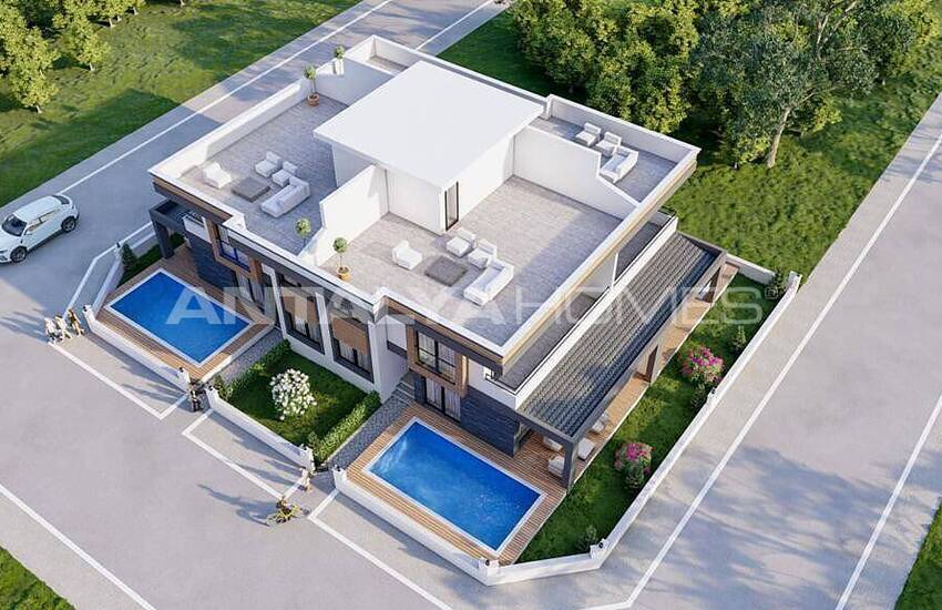 خانه های شیک با استخر در منطقه آرام موغلا، دالامان 2