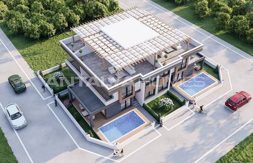 خانه های شیک با استخر در منطقه آرام موغلا، دالامان 3