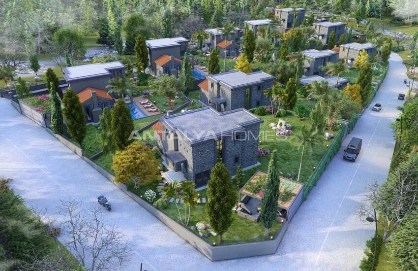 Vrijstaande Stenen Huizen Met Zeezicht In Bodrum Mugla 11
