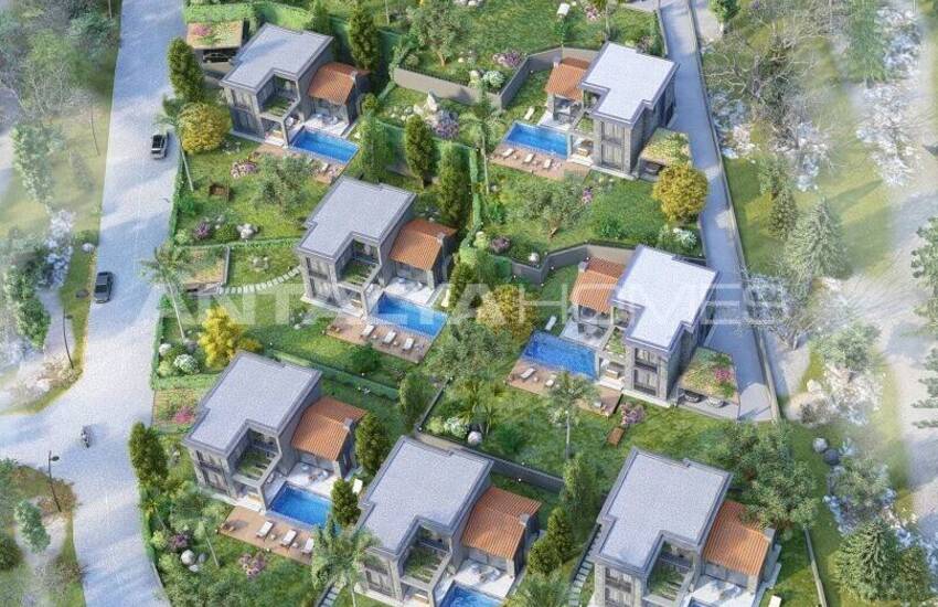 Vrijstaande Stenen Huizen Met Zeezicht In Bodrum Mugla 9