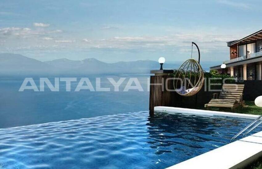 Villas Vue Panoramique Mer Dans Emplacement Impressionnant À Bodrum