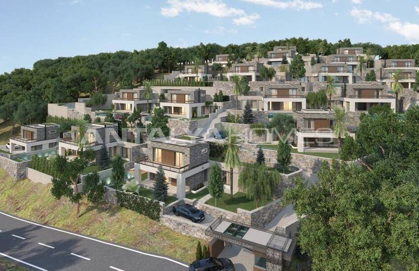 Bodrum Yalıçiftlik'de Doğa Manzaralı Müstakil Villalar 13