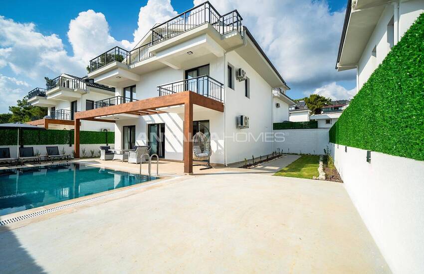 4+1 Detached House with Private Pool in Fethiye Mugla 3