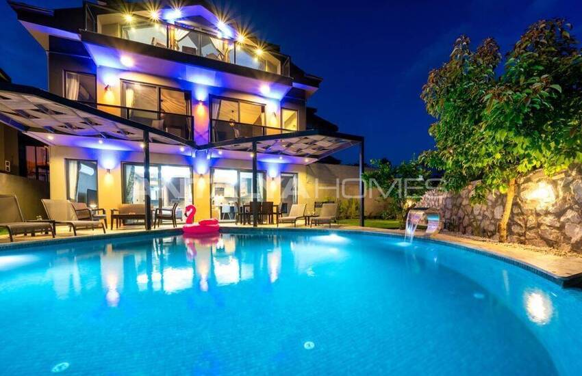 Chic Detached Villa with Indoor and Outdoor Pools in Fethiye