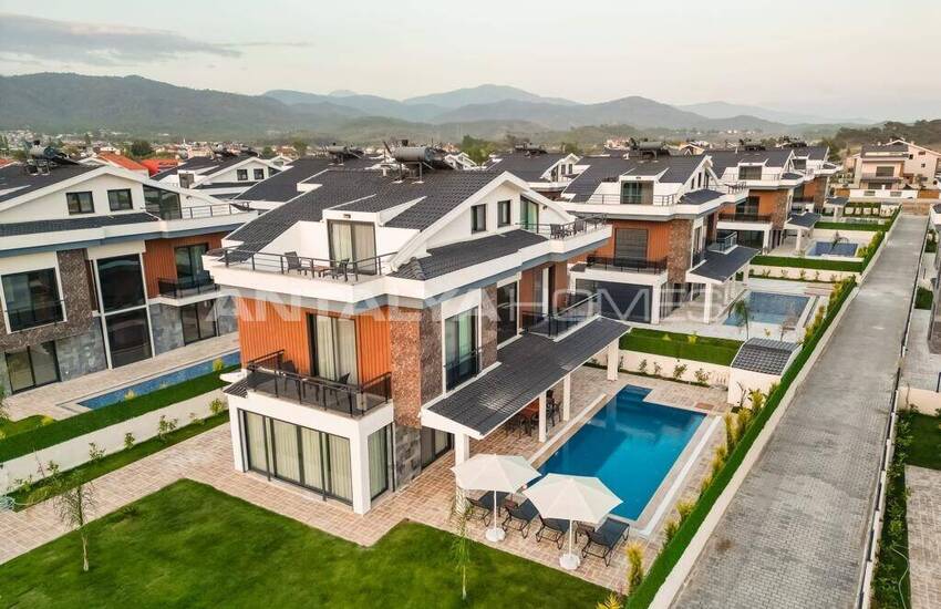 4+1 Freistehende Villen In Fethiye In Der Nähe Von Akmaz Strand 2