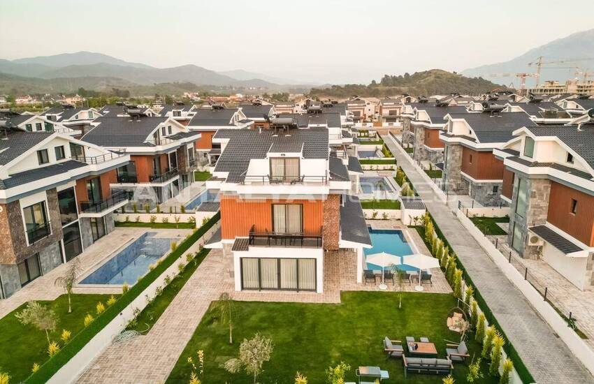 4+1 Freistehende Villen In Fethiye In Der Nähe Von Akmaz Strand 7