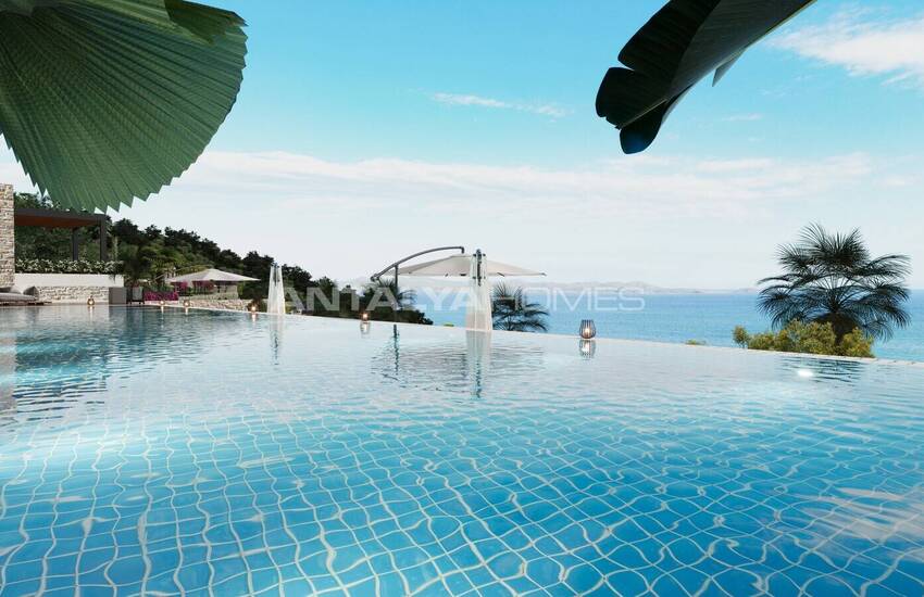 Lägenheter Med Havsutsikt I Ett Komplex I Bodrum Yalikavak 5