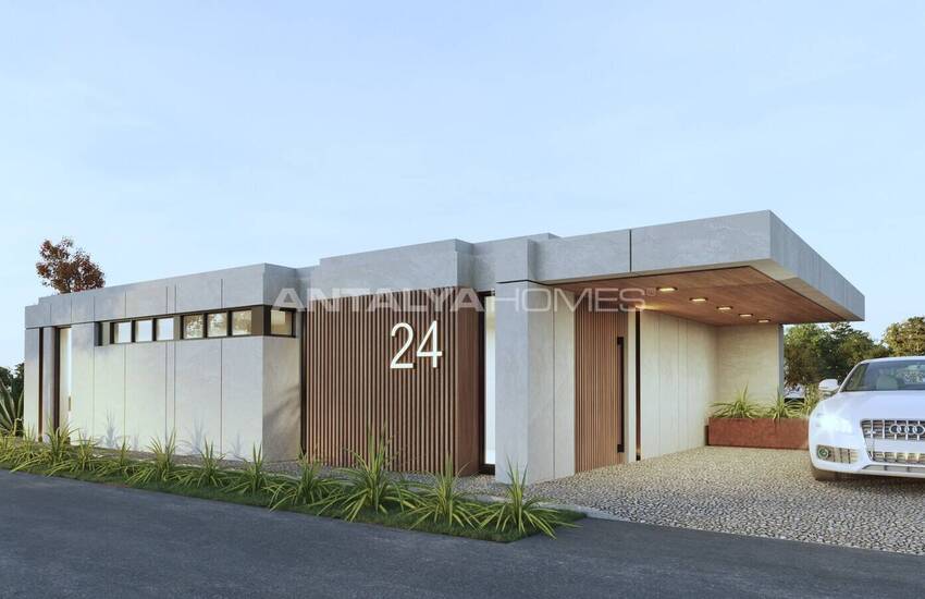 منازل دوبلكس منفصلة ذات تصميم واسع في بودروم توركبوكو 23