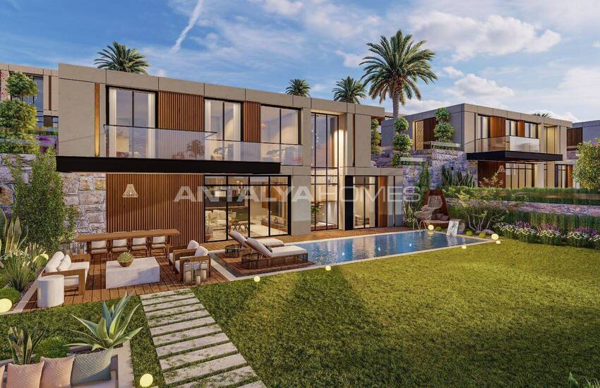 منازل دوبلكس منفصلة ذات تصميم واسع في بودروم توركبوكو 21