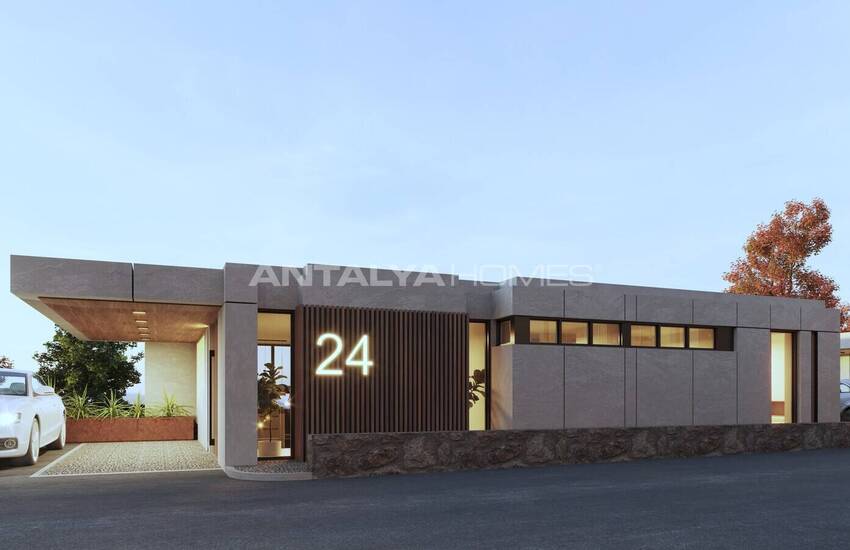 منازل دوبلكس منفصلة ذات تصميم واسع في بودروم توركبوكو 16