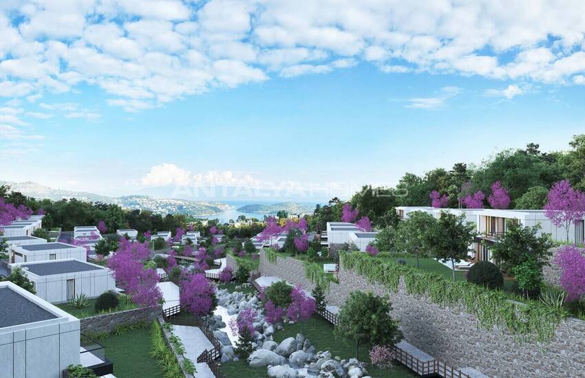 منازل دوبلكس منفصلة ذات تصميم واسع في بودروم توركبوكو 12