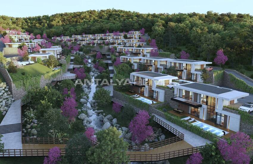 Отдельные Дуплексные Дома с Просторным Дизайном в Бодруме Тюркбюкю 19