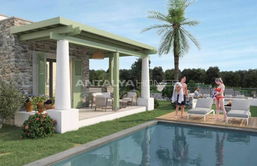 Bodrum Gümüşlük'te Özel Havuzlu ve Deniz Manzaralı Evler 7