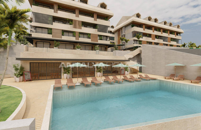 Appartements Dans Un Complexe Avec De Riches Commodités À Fethiye