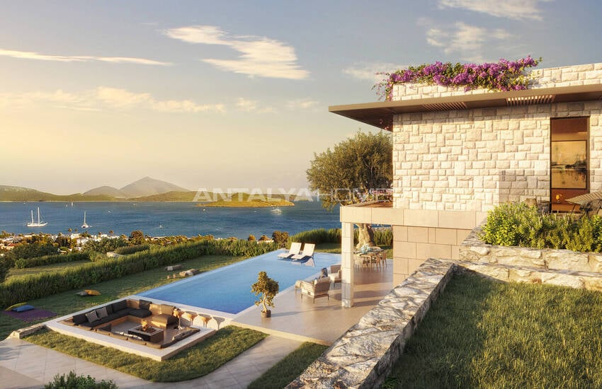 Snygga Fristående Hus Med Trädgård Och Pool I Bodrum