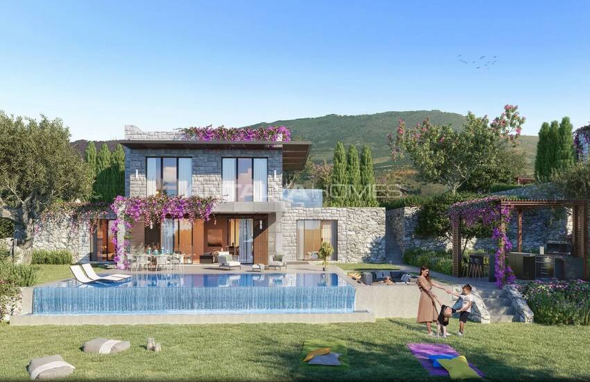 Stijlvolle Vrijstaande Huizen Met Tuin En Zwembad In Bodrum 3