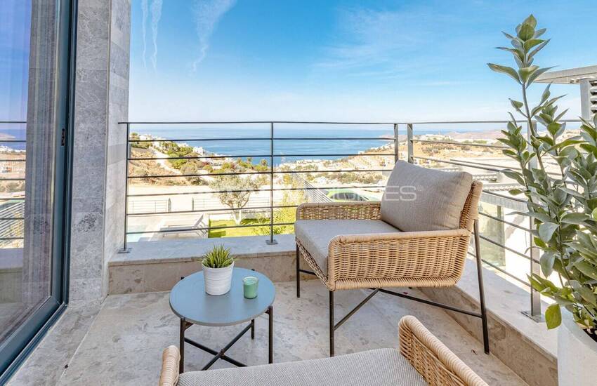 Huizen Met Zeezicht, Privézwembad En Tuin In Bodrum 6