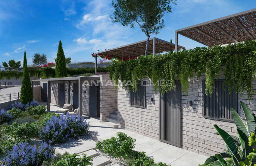 Houses with Sea View and Outbuilding in Bodrum Gumusluk 14