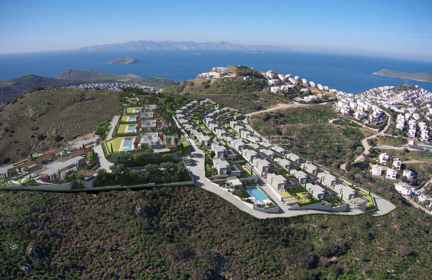 Houses with Sea View and Outbuilding in Bodrum Gumusluk 13
