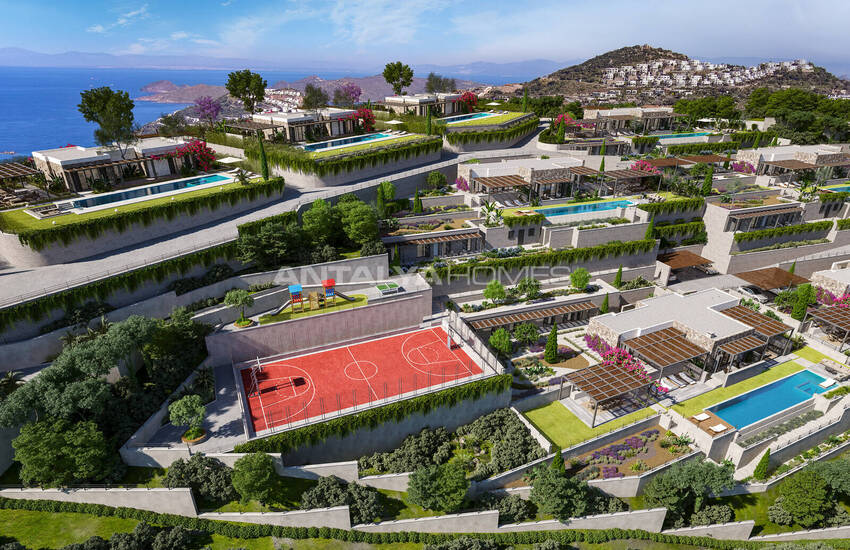 Houses with Sea View and Outbuilding in Bodrum Gumusluk 7