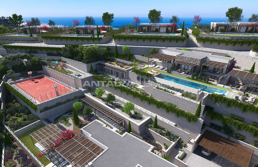 Houses with Sea View and Outbuilding in Bodrum Gumusluk 10