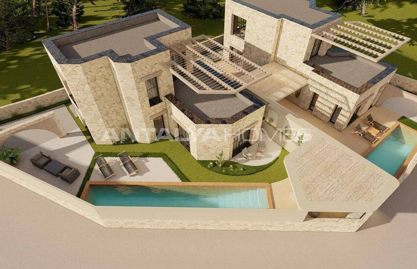 Vrijstaande Huizen Met Zeezicht En Zwembad In Bodrum Gumusluk 15