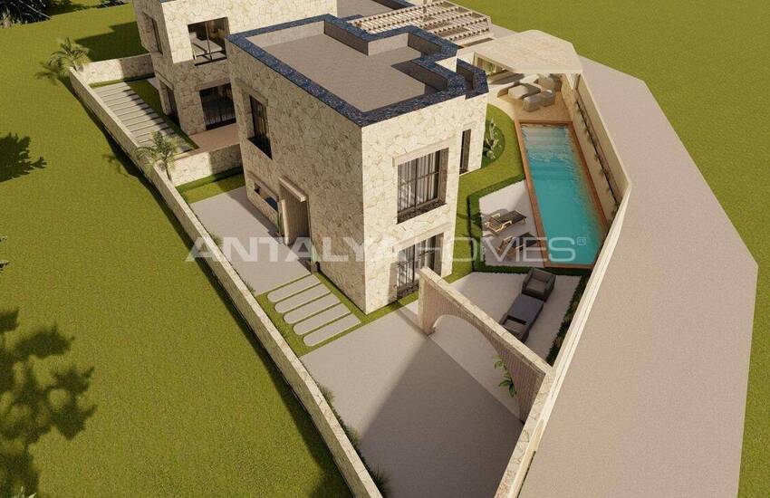 Vrijstaande Huizen Met Zeezicht En Zwembad In Bodrum Gumusluk 19