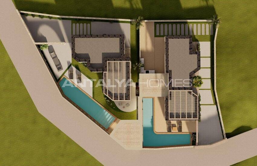 Vrijstaande Huizen Met Zeezicht En Zwembad In Bodrum Gumusluk 16