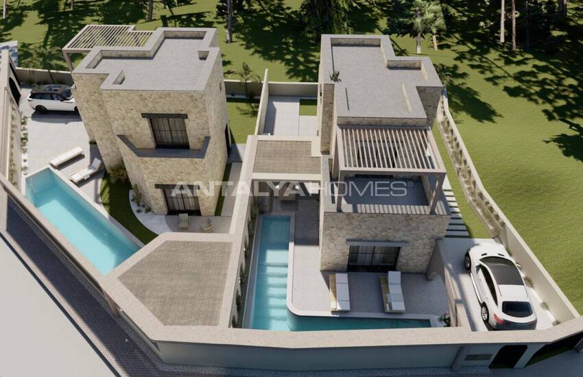 Vrijstaande Huizen Met Zeezicht En Zwembad In Bodrum Gumusluk 1