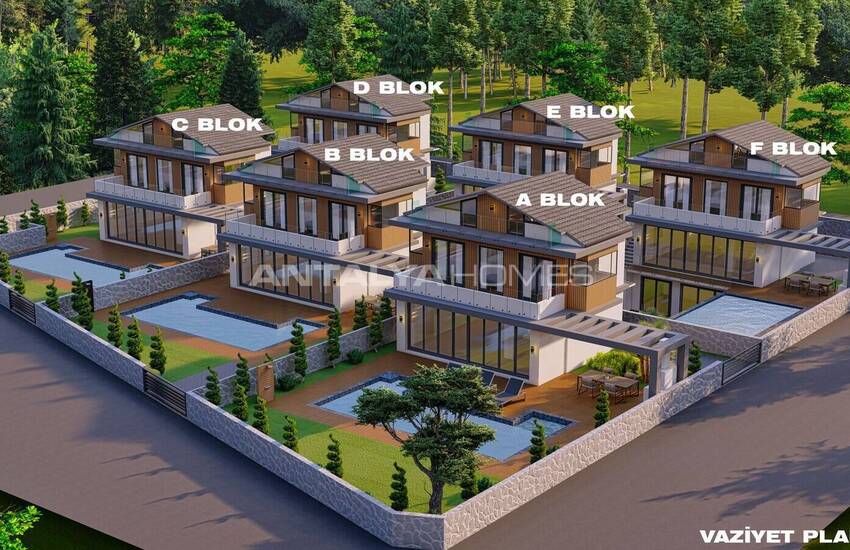 Muğla Fethiye'de Özel Havuzlu Müstakil Evler 13