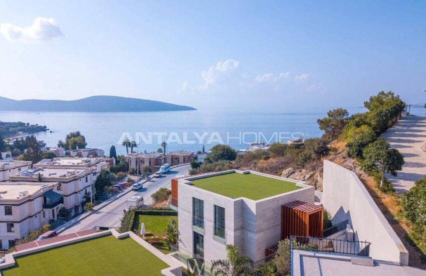 Bodrum'da Güvenlikli Site İçerisinde Deniz Manzaralı 3+1 Daireler