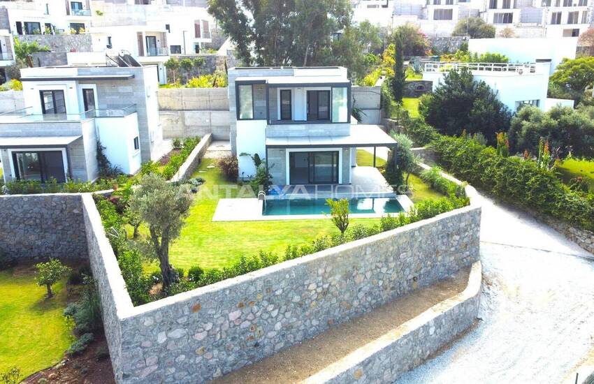 Naturutsikt Elegant Villa Med Pool I Bodrum Gumusluk