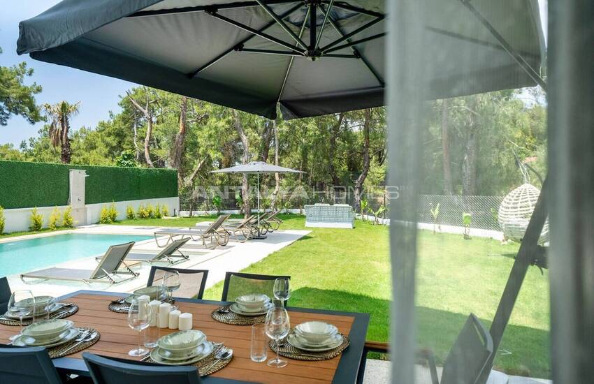 خانه های زیبا با استخر و پارکینگ اختصاصی در فتحیه چیفتلیک 10