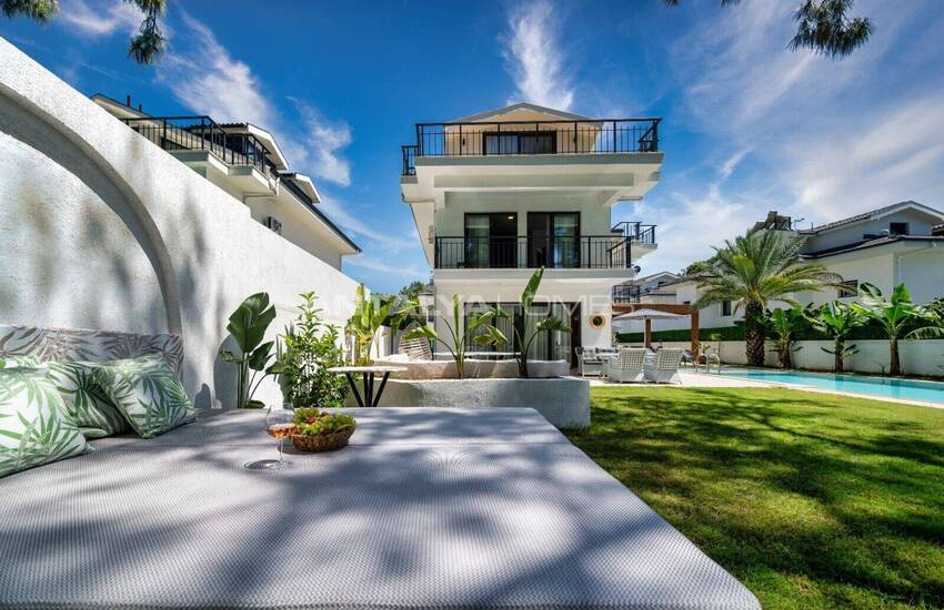 خانه های زیبا با استخر و پارکینگ اختصاصی در فتحیه چیفتلیک 15