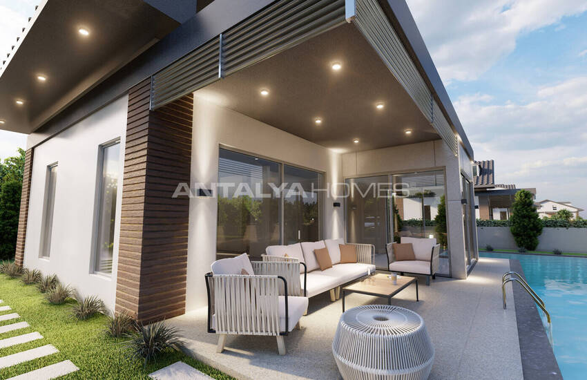 Detached Houses in a Complex with Pool in Çalış Fethiye 11