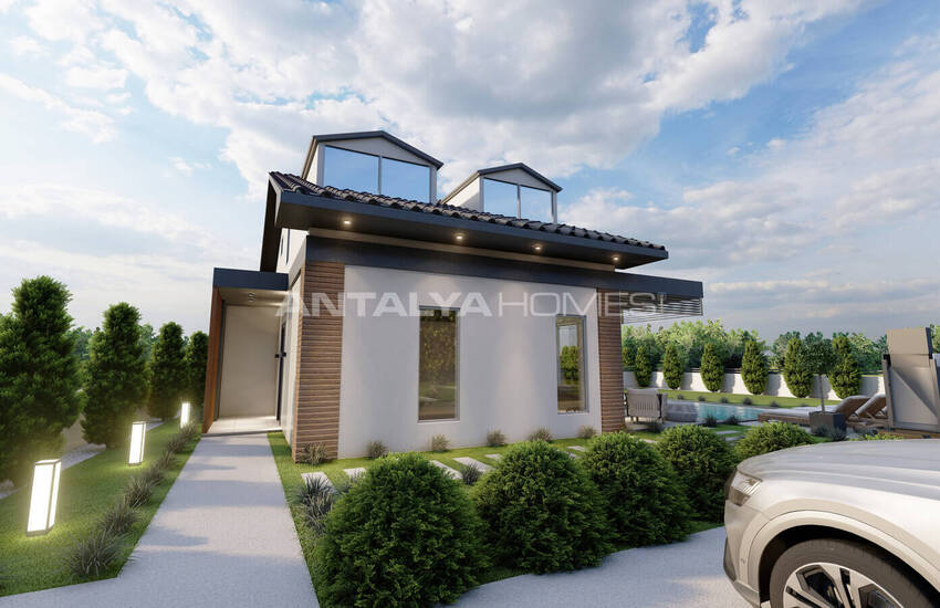 Detached Houses in a Complex with Pool in Çalış Fethiye 10
