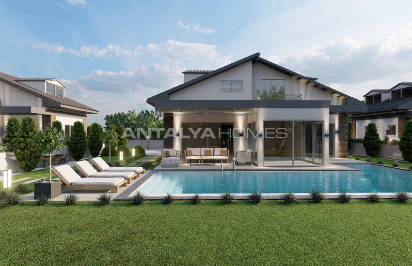 Detached Houses in a Complex with Pool in Çalış Fethiye 2