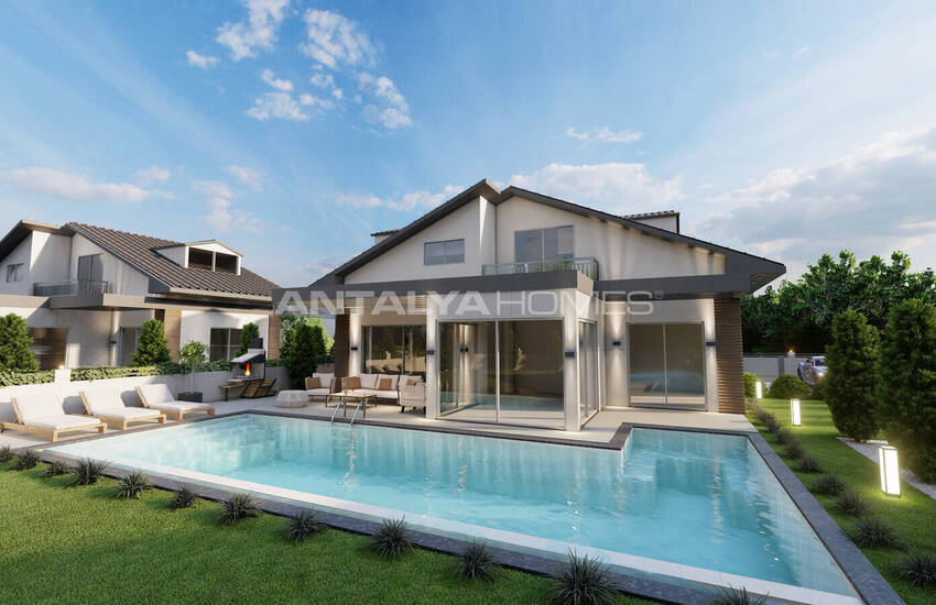 Detached Houses in a Complex with Pool in Çalış Fethiye 6