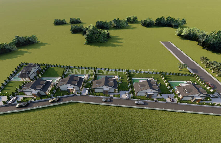 Detached Houses in a Complex with Pool in Çalış Fethiye 13