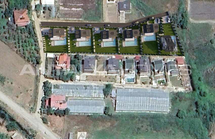 Detached Houses in a Complex with Pool in Çalış Fethiye 15