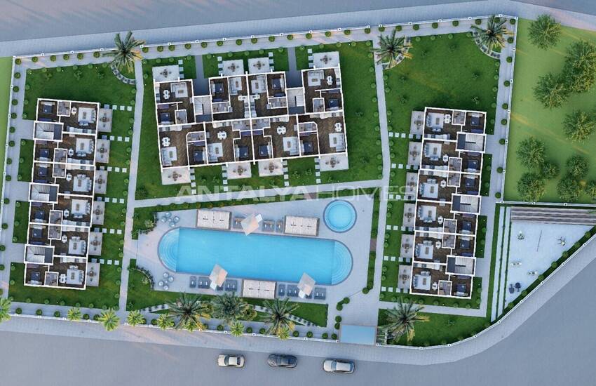 آپارتمان 3 خوابه در مجتمع با استخر در سیدیکمر 19